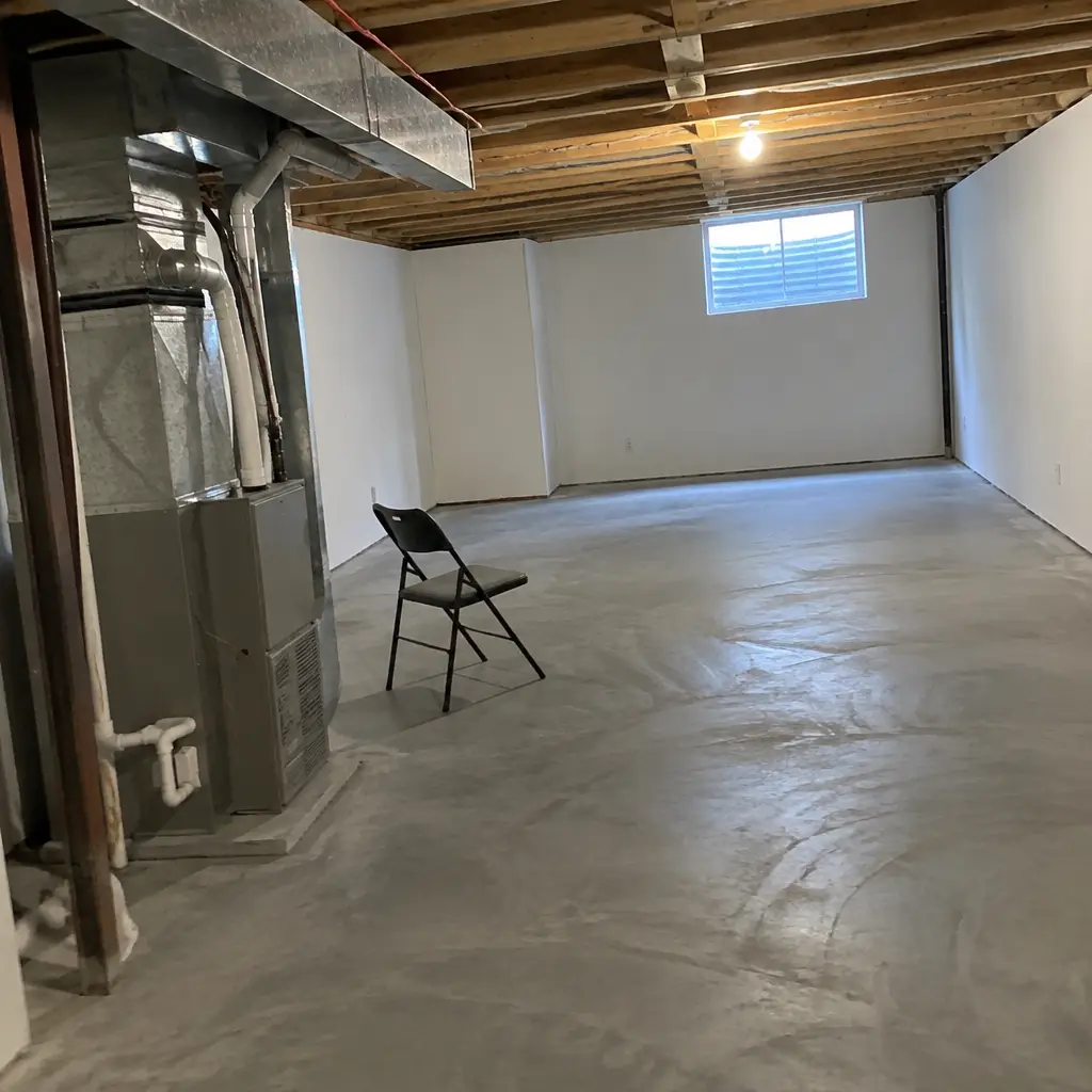 After - same Terrace Hill Brantford ON 1960s detached basement with new 7'8" ceiling