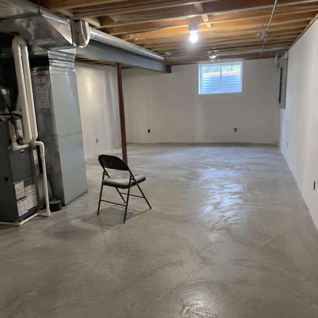 After - same Aldershot Burlington ON detached brick basement with new 7'8" ceiling
