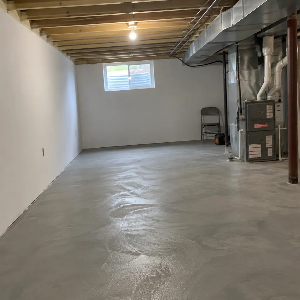 After - same Westdale Hamilton ON bungaloft basement with new 7'8" ceiling