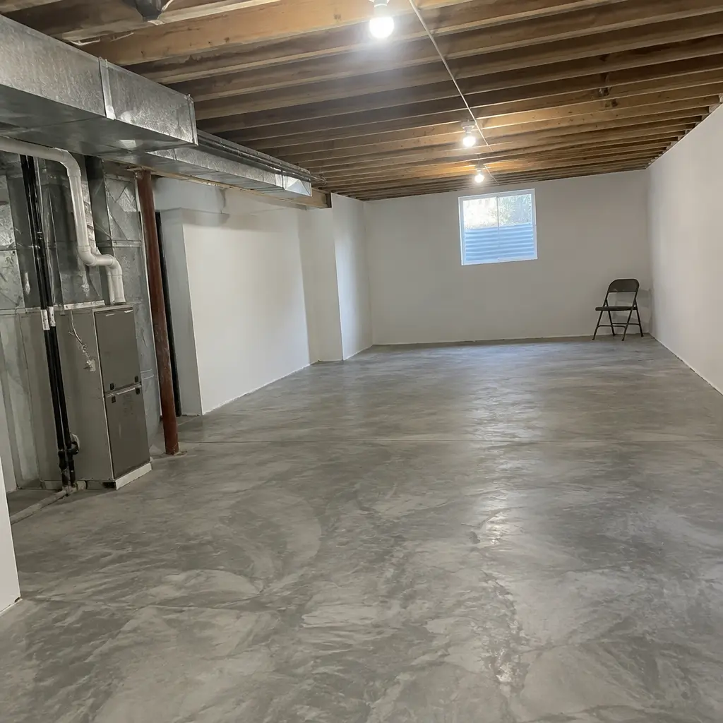 After - same Cathedraltown Markham ON sidesplit basement with new 7'6" ceiling