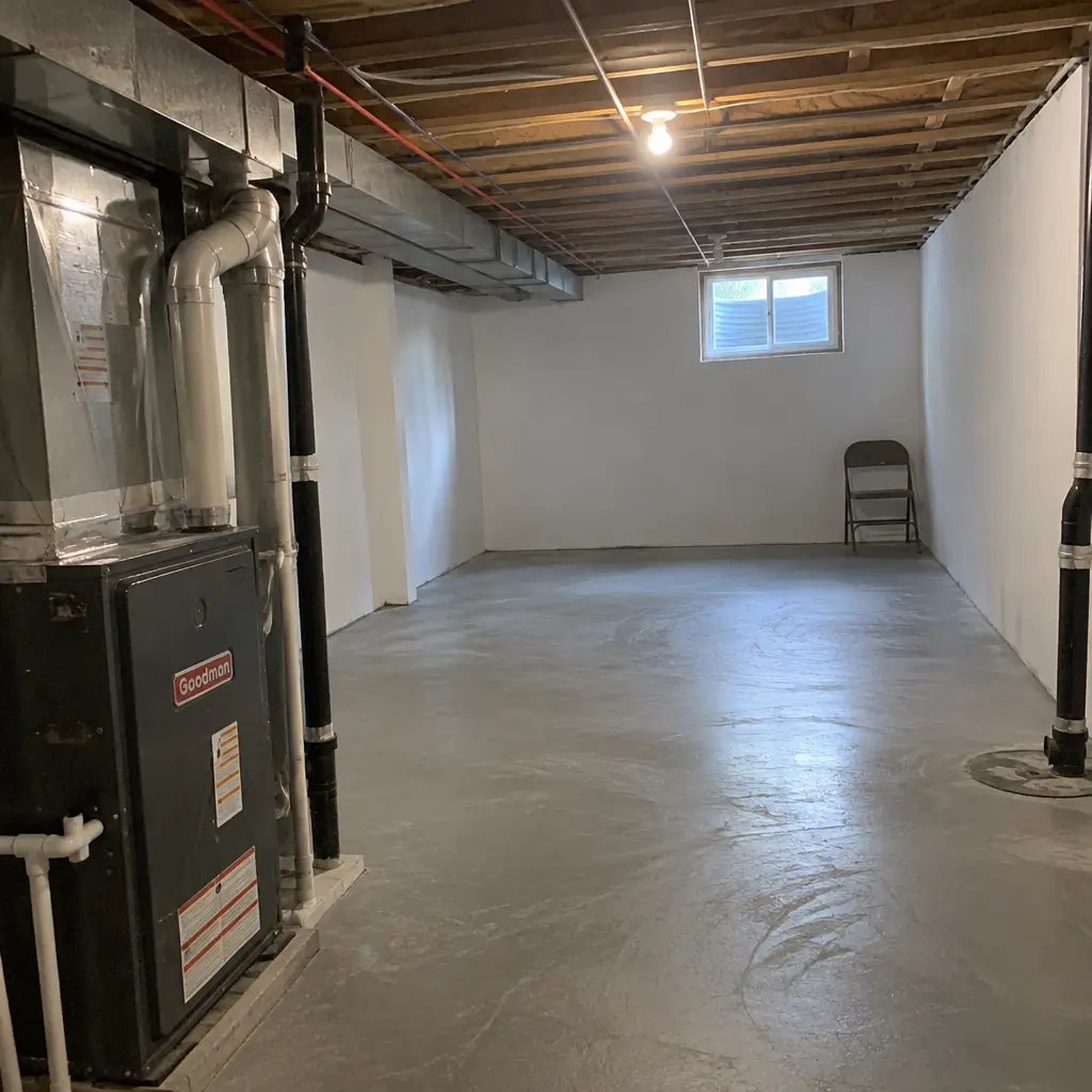 After - same Willowdale North York ON Victorian basement with new 7'10" ceiling
