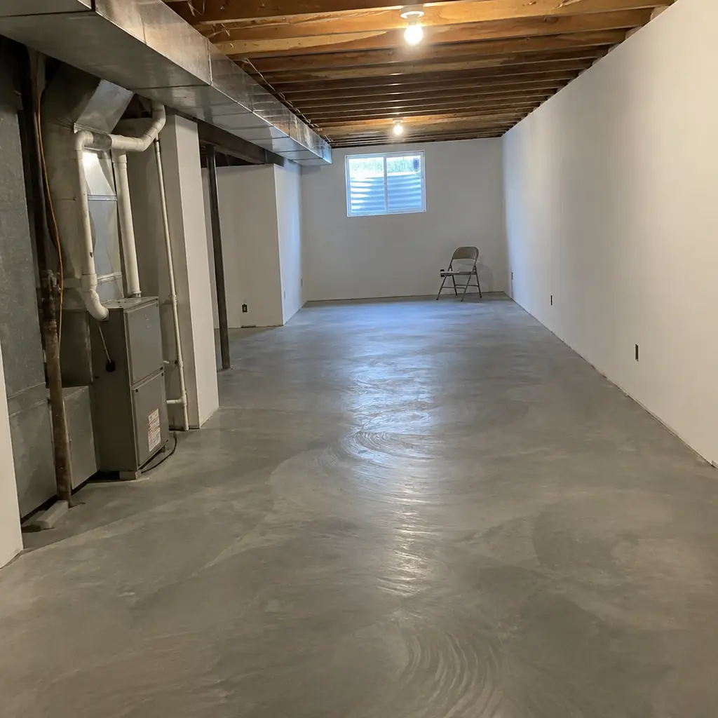 After - same Glen Abbey Oakville ON post-war bungalow basement with new 7'10" ceiling