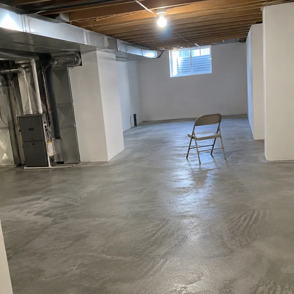 After - same Windfields Oshawa ON back-split basement with new 7'6" ceiling