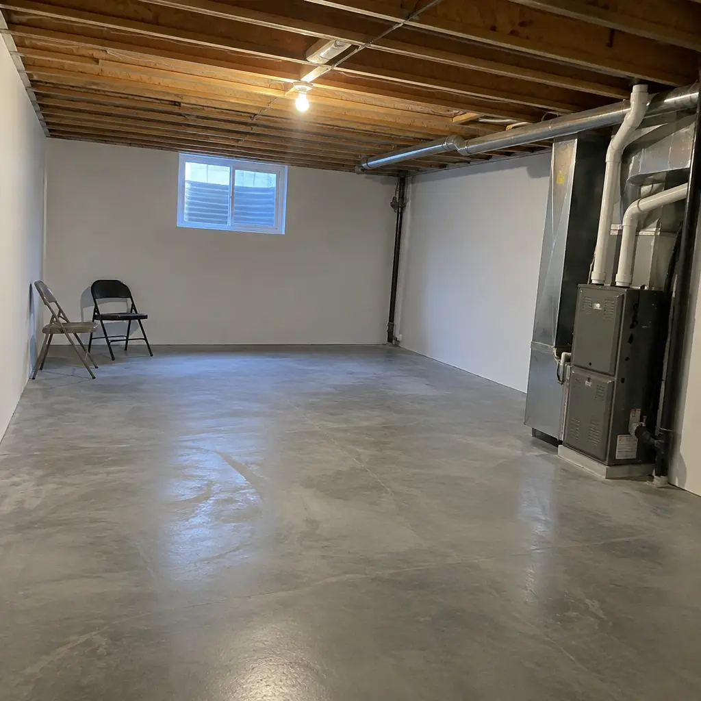 After - same Elgin Mills Richmond Hill ON storey-and-a-half basement with new 8'0" ceiling