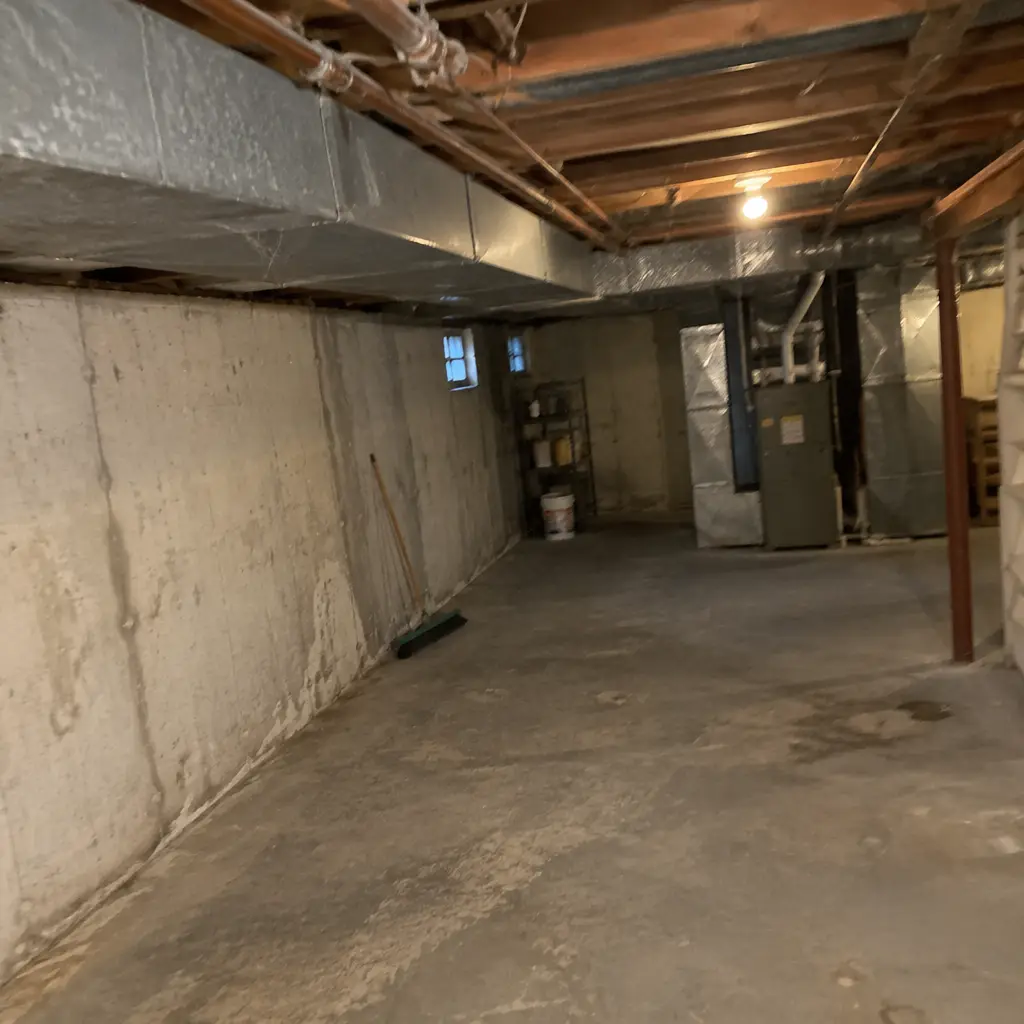 Before - cramped 5'2" ceiling in Concord Vaughan ON 1982 raised ranch basement