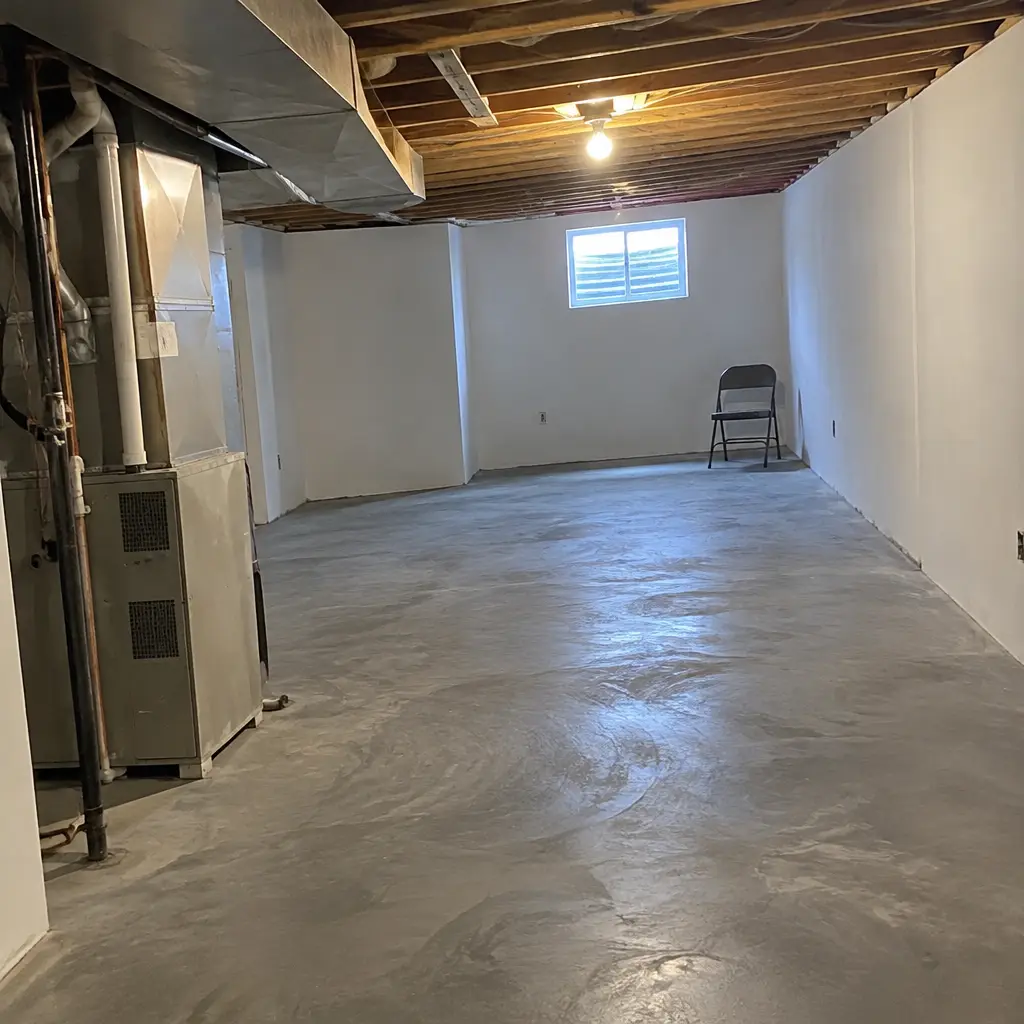 After - same Beechwood Waterloo ON 1950s brick bungalow basement with new 8'0" ceiling