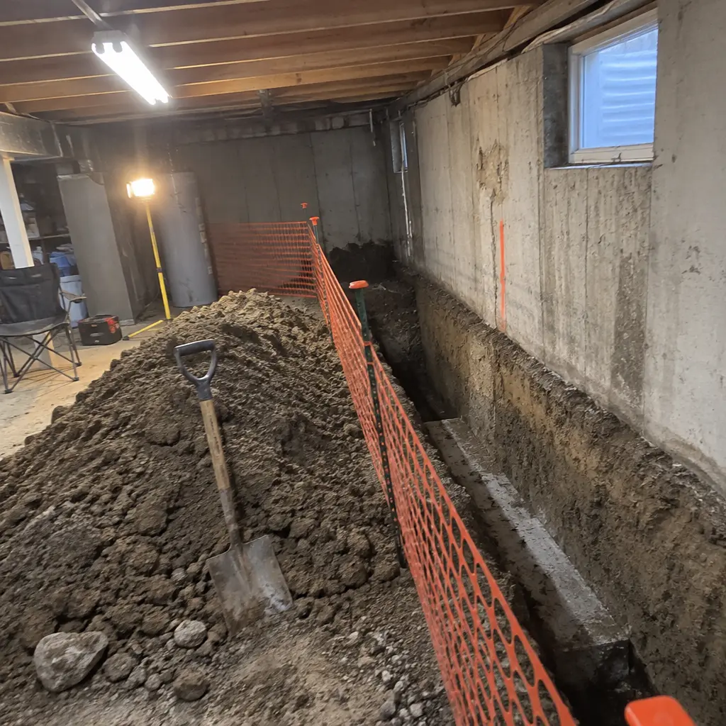 Partial Crawl-Space Underpinning in Old University, Guelph, ON - Front crawl-space section only