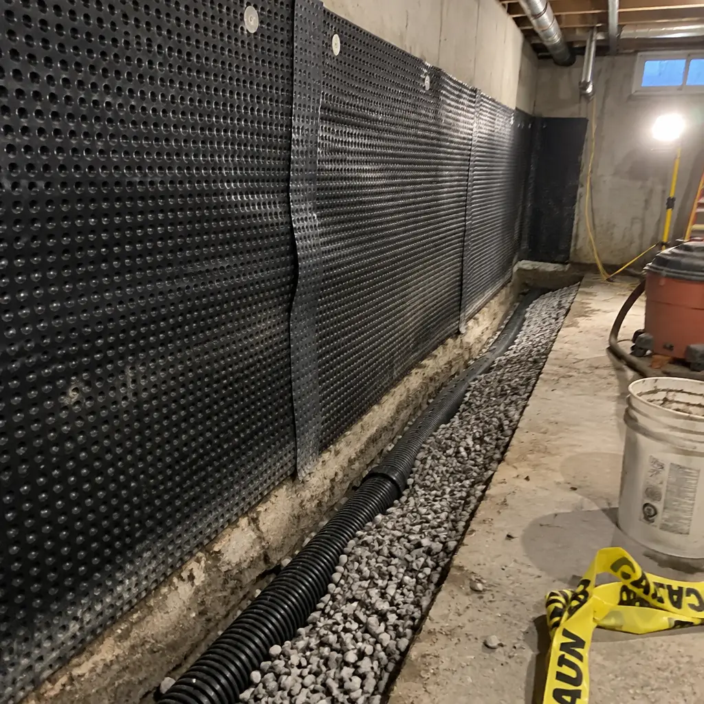 Heritage Rubble-Stone Foundation Underpinning in Stoney Creek, Hamilton, ON - Rubble-stone converted to poured concrete + lowered