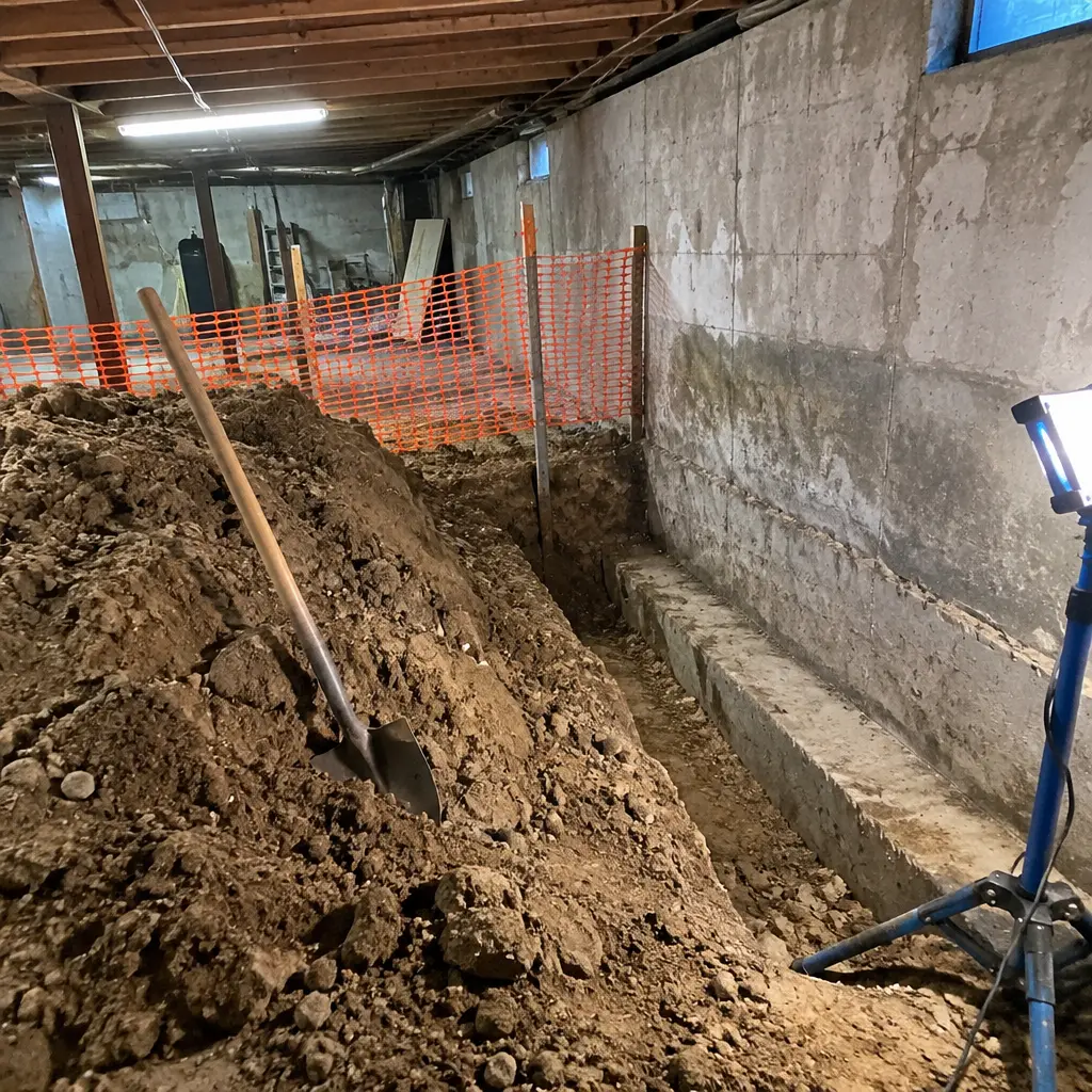 Partial Crawl-Space Underpinning in Unionville, Markham, ON - Front crawl-space section only