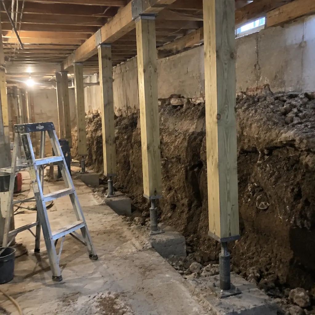 Semi-Detached Shared-Wall Underpinning in Willowdale, North York, ON - Full perimeter including shared party wall