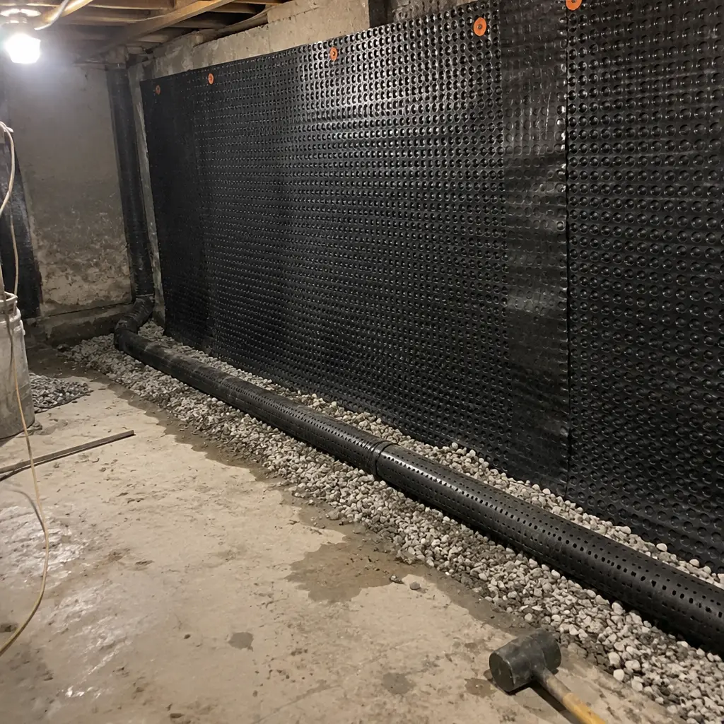 Heritage Rubble-Stone Foundation Underpinning in Bayview Village, North York, ON - Rubble-stone converted to poured concrete + lowered