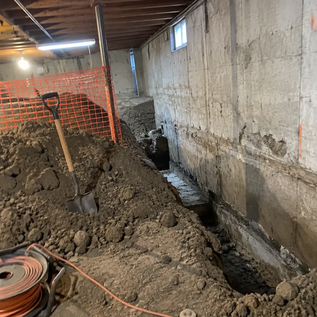 Partial Crawl-Space Underpinning in Otonabee, Peterborough, ON - Front crawl-space section only