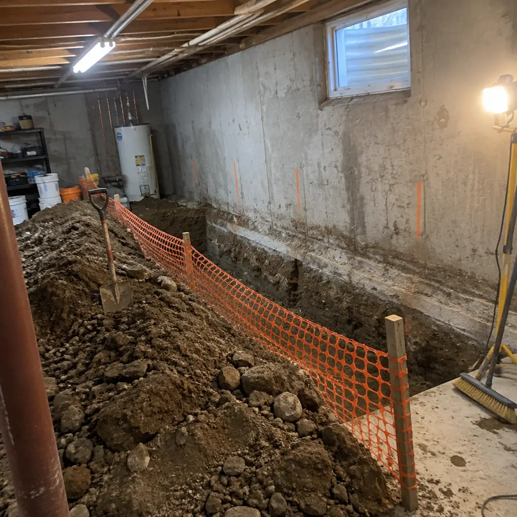Partial Crawl-Space Underpinning in Rougemount, Pickering, ON - Front crawl-space section only