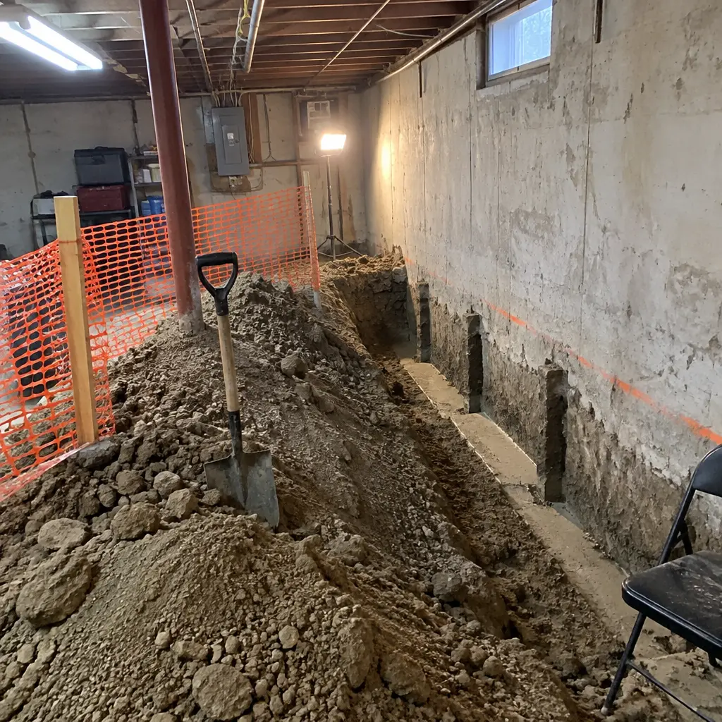 Partial Crawl-Space Underpinning in Kennedy, Scarborough, ON - Front crawl-space section only