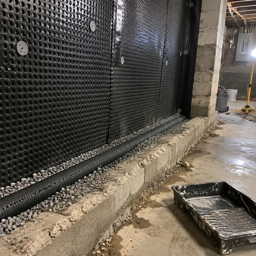 Heritage Rubble-Stone Foundation Underpinning in Maple, Vaughan, ON - Rubble-stone converted to poured concrete + lowered