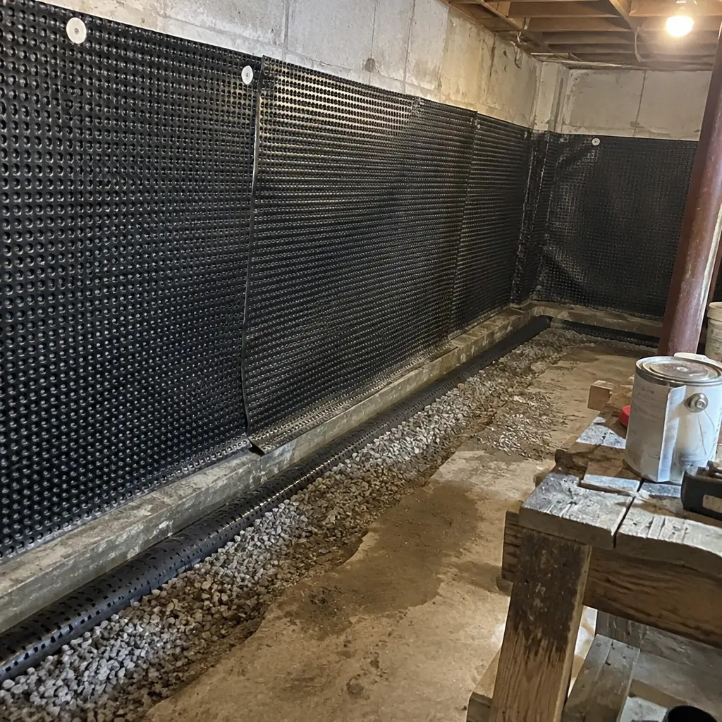 Heritage Rubble-Stone Foundation Underpinning in Downtown Whitby, Whitby, ON - Rubble-stone converted to poured concrete + lowered