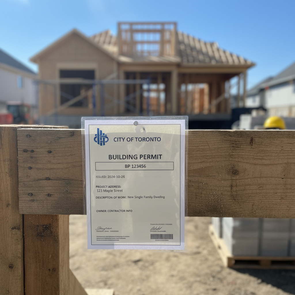 Flowchart of the Toronto building permit process for underpinning