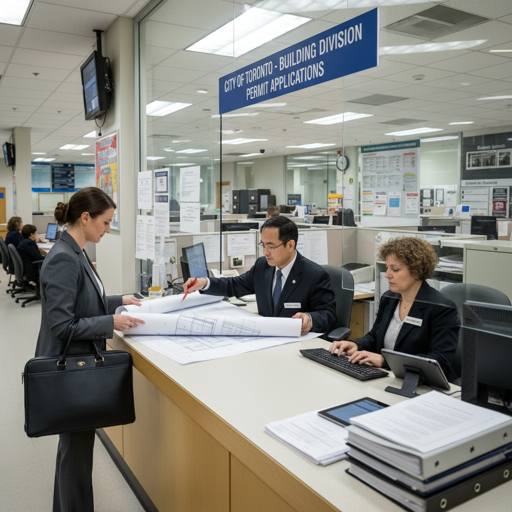 Building permit drawings for basement underpinning in Toronto
