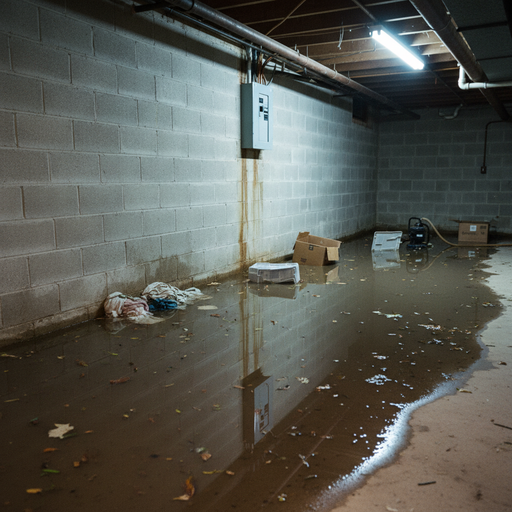 Severity scale for basement water warning signs